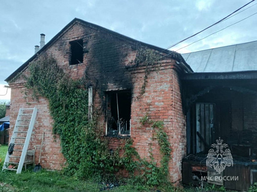 В Кинешме сгорел частный дом
